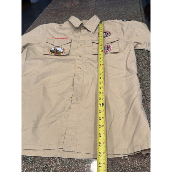 Official Boy Scouts Of America  Mens  Shirt Size Small patches sew to it - Picture 8 of 8